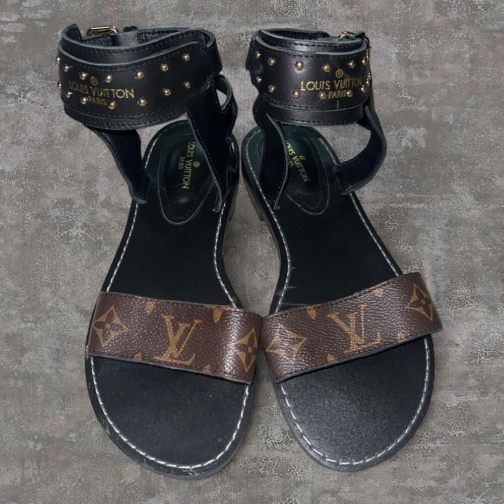 Louis Vuitton LV Nomad Gladiator Women's Brown/Black Sandals EU 36 (US 5.5/6)
